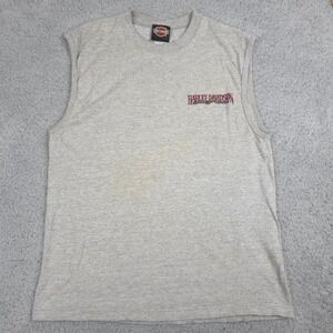 Harley-Davidson Vintage‎ 90s Biker Tank Top Medium Made in Usa